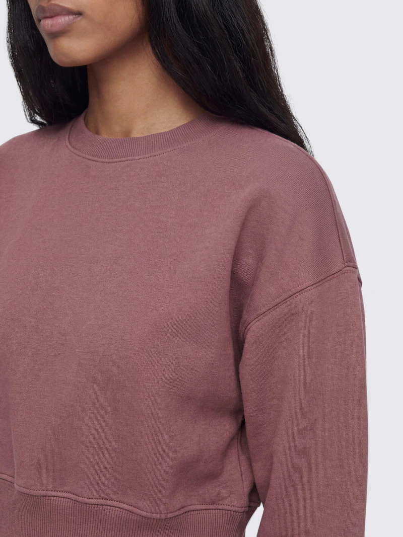 Cropped Sweatshirt and Jogger Set
