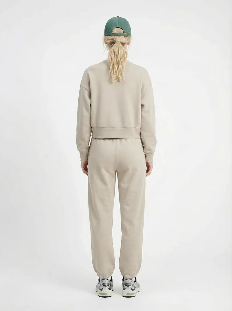 Cropped Sweatshirt and Jogger Set, image 8