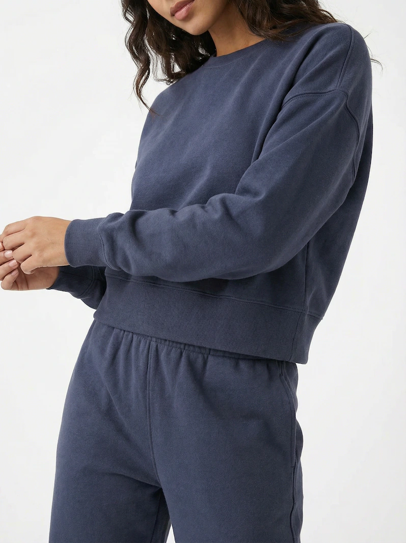 Cropped Sweatshirt and Jogger Set, image 12